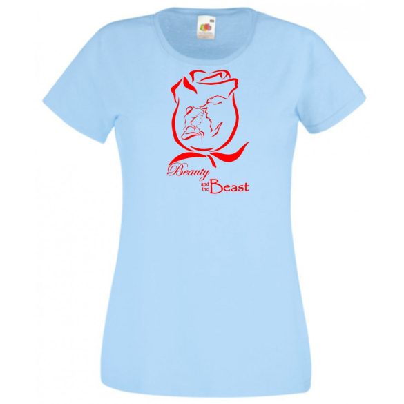 Szépség és a Szörnyeteg női rövid ujjú póló