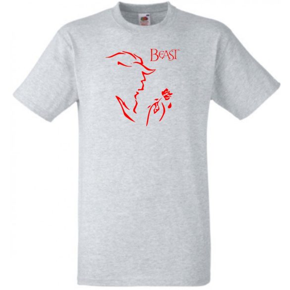 Szépség és a szörnyeteg férfi rövid ujjú póló