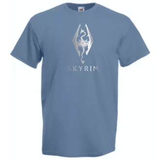 Retro Skyrim férfi rövid ujjú póló