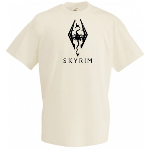 Retro Skyrim férfi rövid ujjú póló