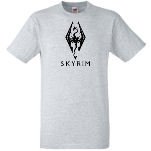 Retro Skyrim férfi rövid ujjú póló