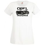 Auto fan Opel Insignia stencil minima női rövid ujjú póló