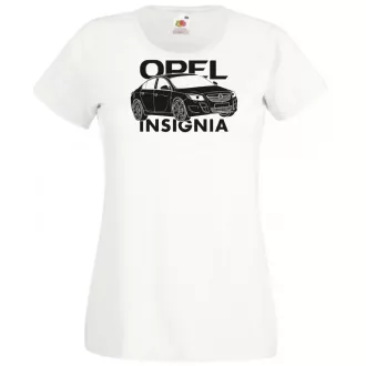   Auto fan Opel Insignia stencil minima női rövid ujjú póló