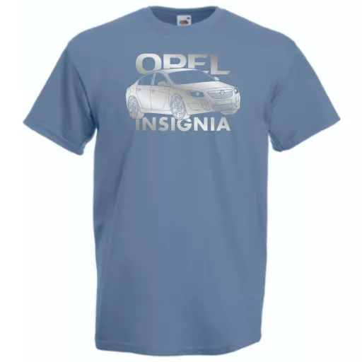 Auto fan Opel Insignia stencil minima férfi rövid ujjú póló