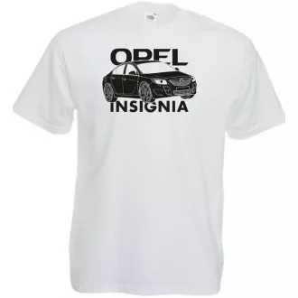   Auto fan Opel Insignia stencil minima férfi rövid ujjú póló