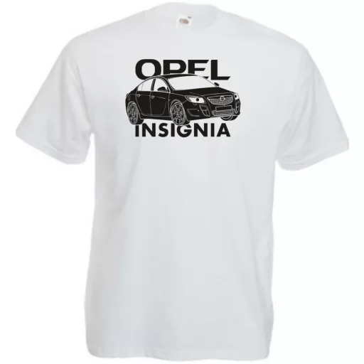 Auto fan Opel Insignia stencil minima férfi rövid ujjú póló