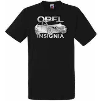   Auto fan Opel Insignia stencil minima férfi rövid ujjú póló