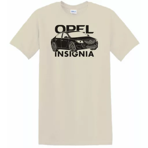Auto fan Opel Insignia stencil minima férfi rövid ujjú póló