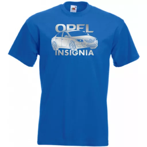 Auto fan Opel Insignia stencil minima férfi rövid ujjú póló