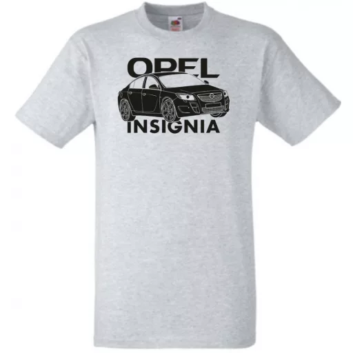 Auto fan Opel Insignia stencil minima férfi rövid ujjú póló