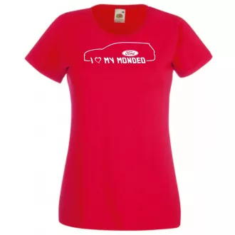   Auto fan - I Love My - Ford Mondeo minima női rövid ujjú póló