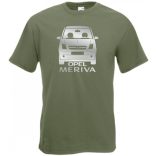 Auto fan Opel Meriva minima eleje férfi rövid ujjú póló