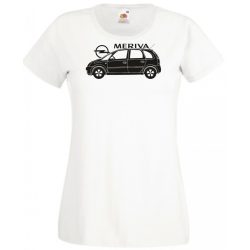 Auto fan Opel Meriva minima oldala női rövid ujjú póló