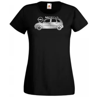 Auto fan Opel Meriva minima oldala női rövid ujjú póló