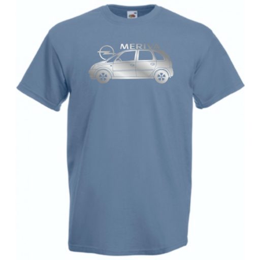 Auto fan Opel Meriva minima oldala férfi rövid ujjú póló