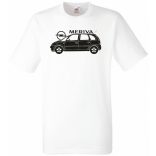 Auto fan Opel Meriva minima oldala férfi rövid ujjú póló