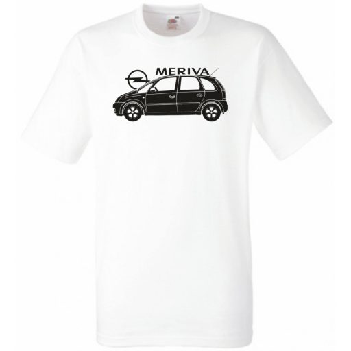 Auto fan Opel Meriva minima oldala férfi rövid ujjú póló