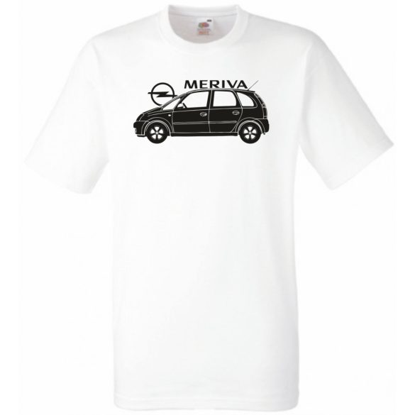 Auto fan Opel Meriva minima oldala férfi rövid ujjú póló