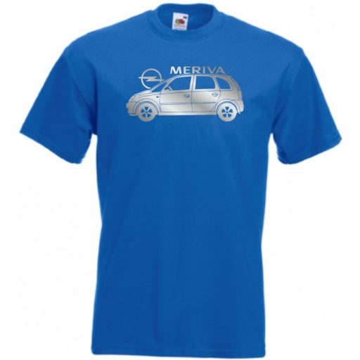 Auto fan Opel Meriva minima oldala férfi rövid ujjú póló