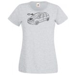 Auto fan Citroen C4 minima rajz női rövid ujjú póló
