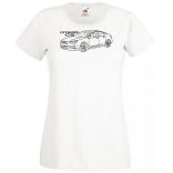 Auto fan Citroen C5 minima rajz női rövid ujjú póló