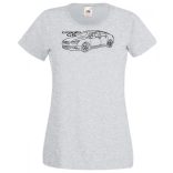 Auto fan Citroen C5 minima rajz női rövid ujjú póló
