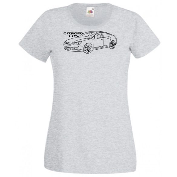 Auto fan Citroen C5 minima rajz női rövid ujjú póló