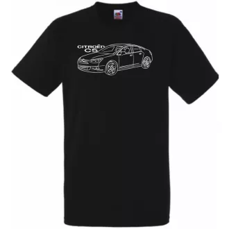 Auto fan Citroen C5 minima rajz férfi rövid ujjú póló