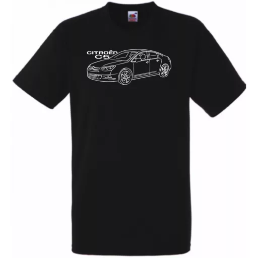 Auto fan Citroen C5 minima rajz férfi rövid ujjú póló