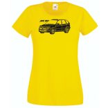 Auto fan BMW X5 stencil minima női rövid ujjú póló