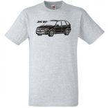 Auto fan BMW X5 stencil minima férfi rövid ujjú póló