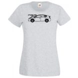Auto fan Toyota Prius rajz női rövid ujjú póló
