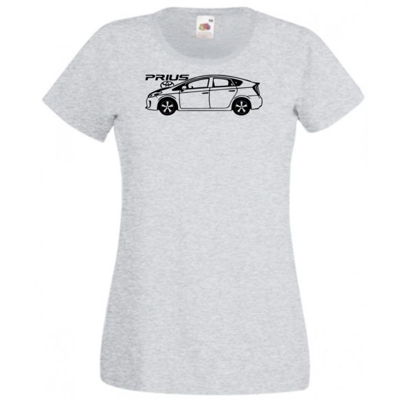 Auto fan Toyota Prius rajz női rövid ujjú póló