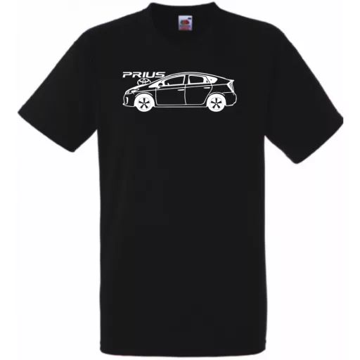 Auto fan Toyota Prius rajz férfi rövid ujjú póló