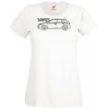 Auto fan Toyota Yaris rajz női rövid ujjú póló