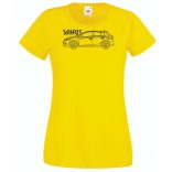 Auto fan Toyota Yaris rajz női rövid ujjú póló