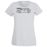 Auto fan Toyota Yaris rajz női rövid ujjú póló