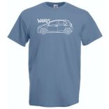 Auto fan Toyota Yaris rajz férfi rövid ujjú póló
