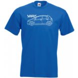 Auto fan Toyota Yaris rajz férfi rövid ujjú póló