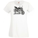 Motor fan Honda Hornet stencil női rövid ujjú póló