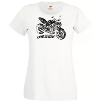 Motor fan Honda Hornet stencil női rövid ujjú póló