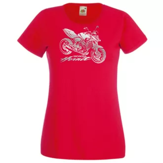 Motor fan Honda Hornet stencil női rövid ujjú póló