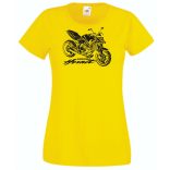 Motor fan Honda Hornet stencil női rövid ujjú póló