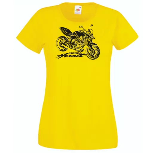Motor fan Honda Hornet stencil női rövid ujjú póló