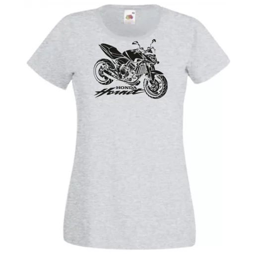 Motor fan Honda Hornet stencil női rövid ujjú póló
