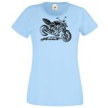 Motor fan Honda Hornet stencil női rövid ujjú póló