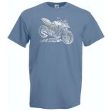 Motor fan Honda Hornet stencil férfi rövid ujjú póló