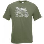 Motor fan Honda Hornet stencil férfi rövid ujjú póló