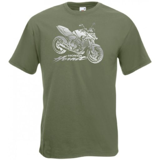 Motor fan Honda Hornet stencil férfi rövid ujjú póló
