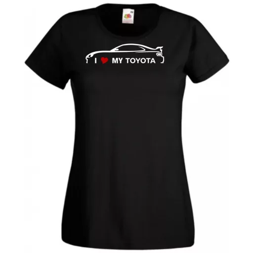Auto fan I Love My Toyota női rövid ujjú póló